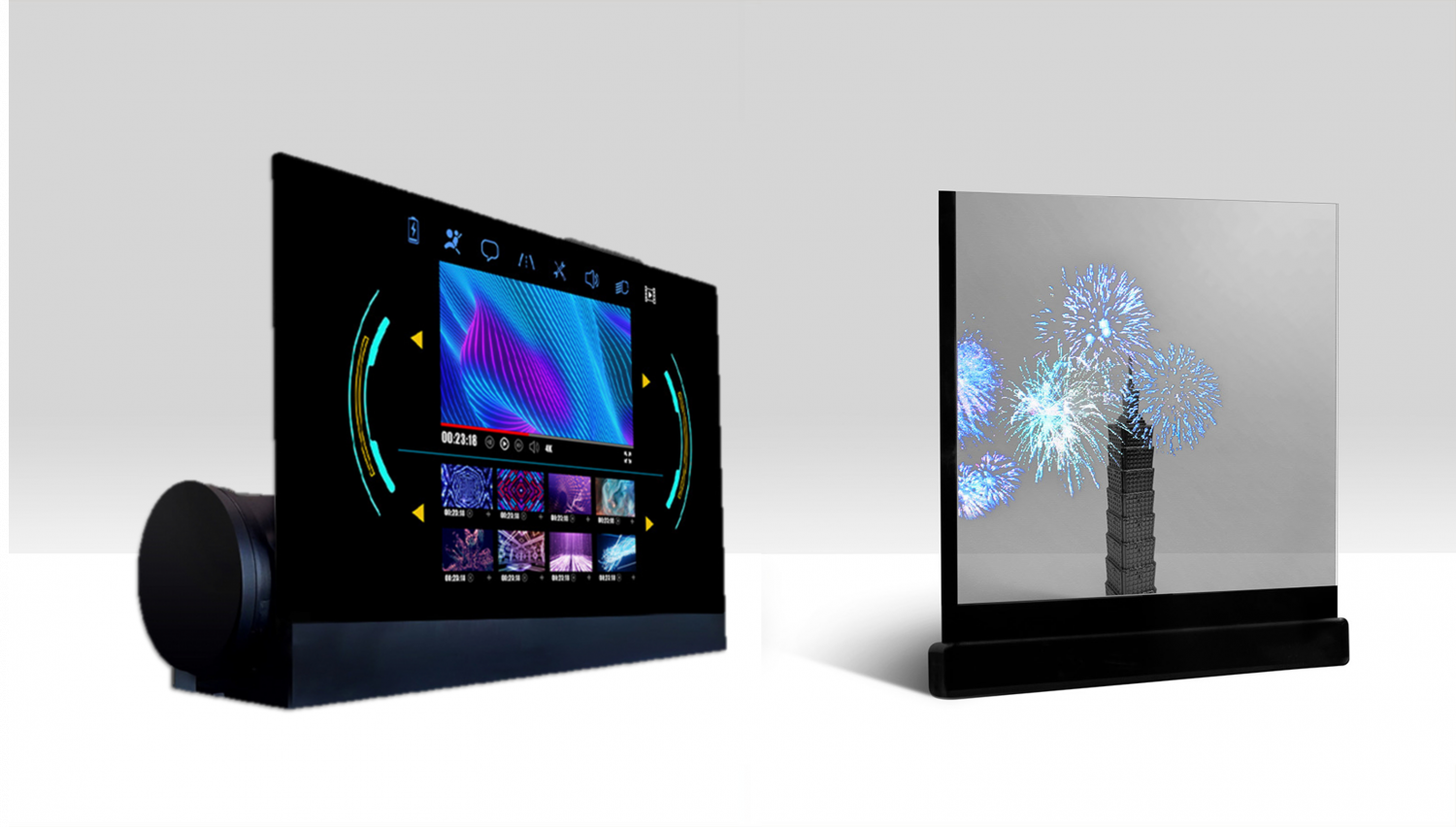 可卷式、折迭性、高透明